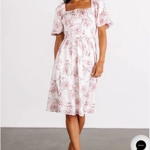 Baltic Born Sonnet Short Dress - Blush Floral